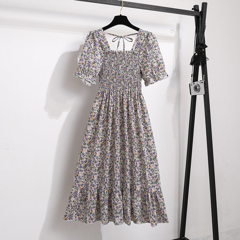 Women's Style Design Niche High-grade Floral Sleeve Dresses
