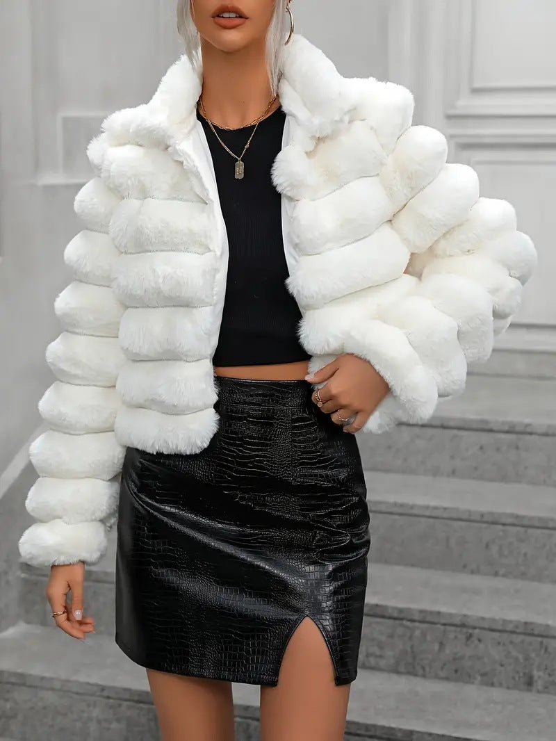 Women's Imitation Fur Affordable Luxury Style Protection Coats