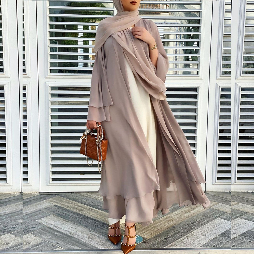 Women's Soft Elegant Robe Solid Color Dress Dresses