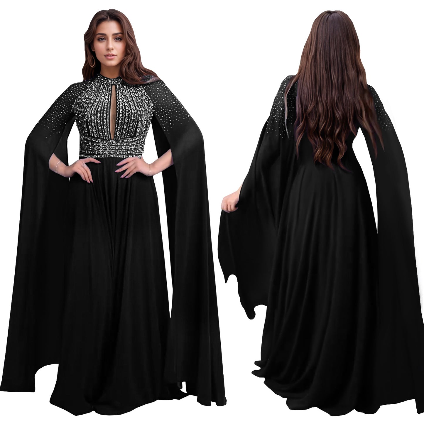 Women's Fashion Wear Elegant Rhinestone Sexy Dress Dresses