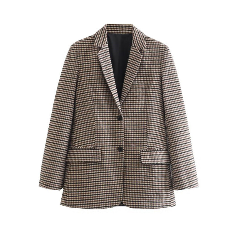Women's Autumn British Style Brushed For Jackets