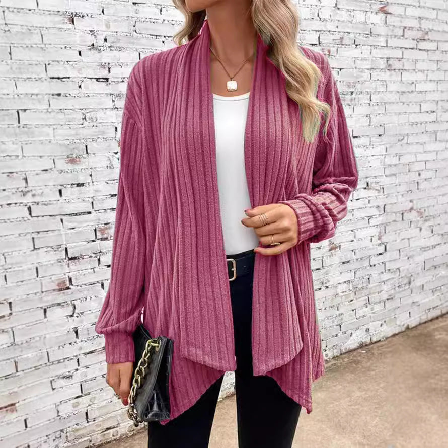 Women's Long Sleeve Solid Color Loose Jackets