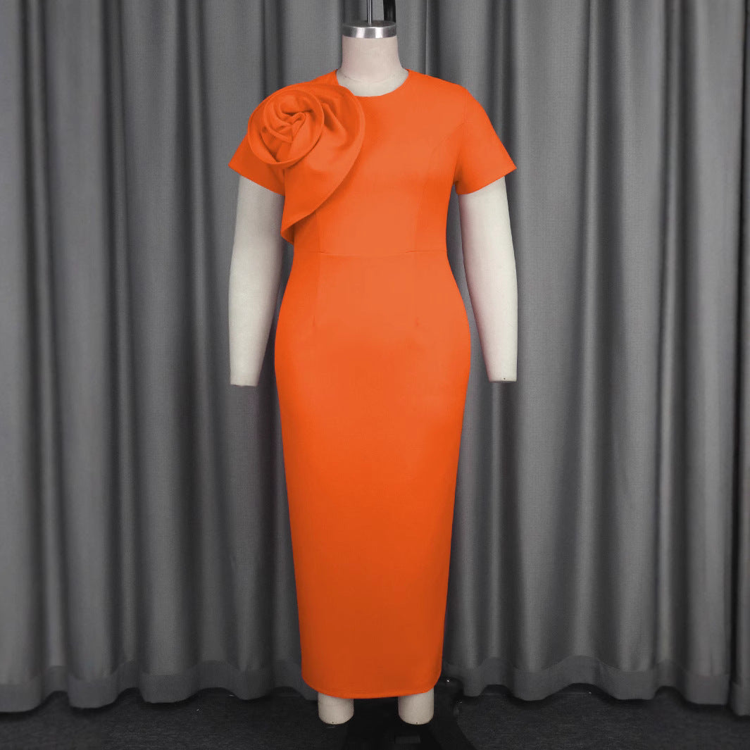 Women's Price Dress Party Solid Color Flower Dresses