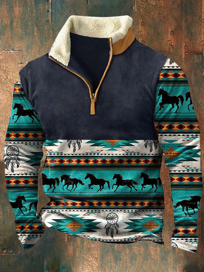 Men's Classic Pretty Digital Printed Long-sleeved Blouses
