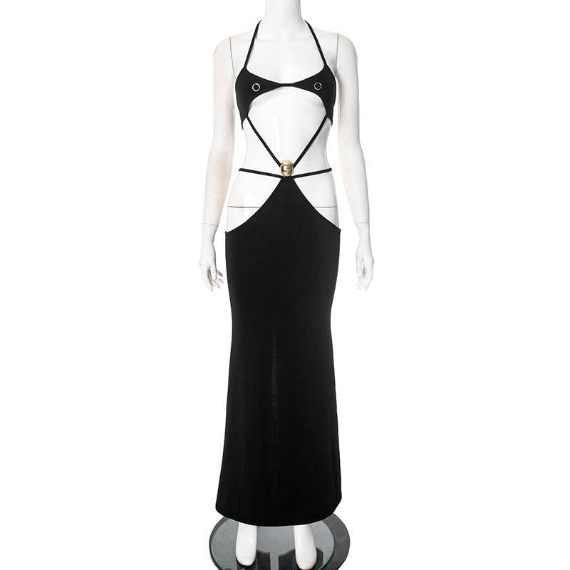 Sexy Backless Cross Tied Dress Temperament Dresses