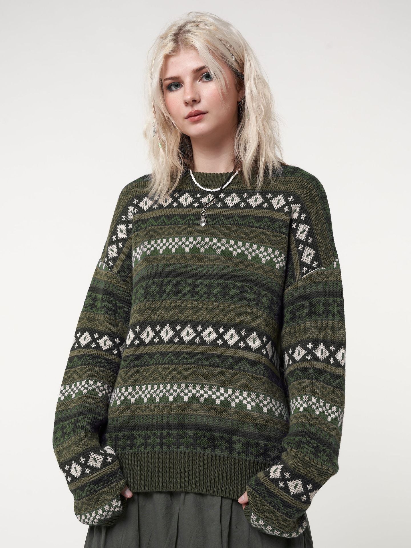 Women's Autumn Loose Slimming Casual Fashion Color Knitwear