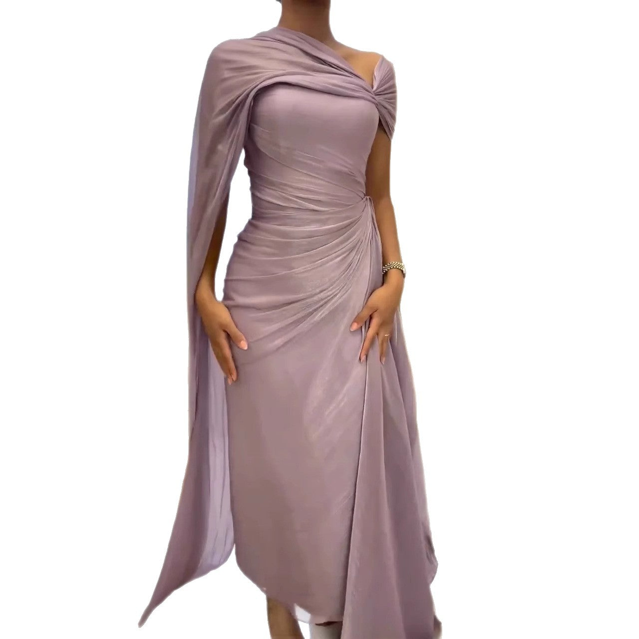 Women's Classic Summer Irregular Pleated Dress Dresses