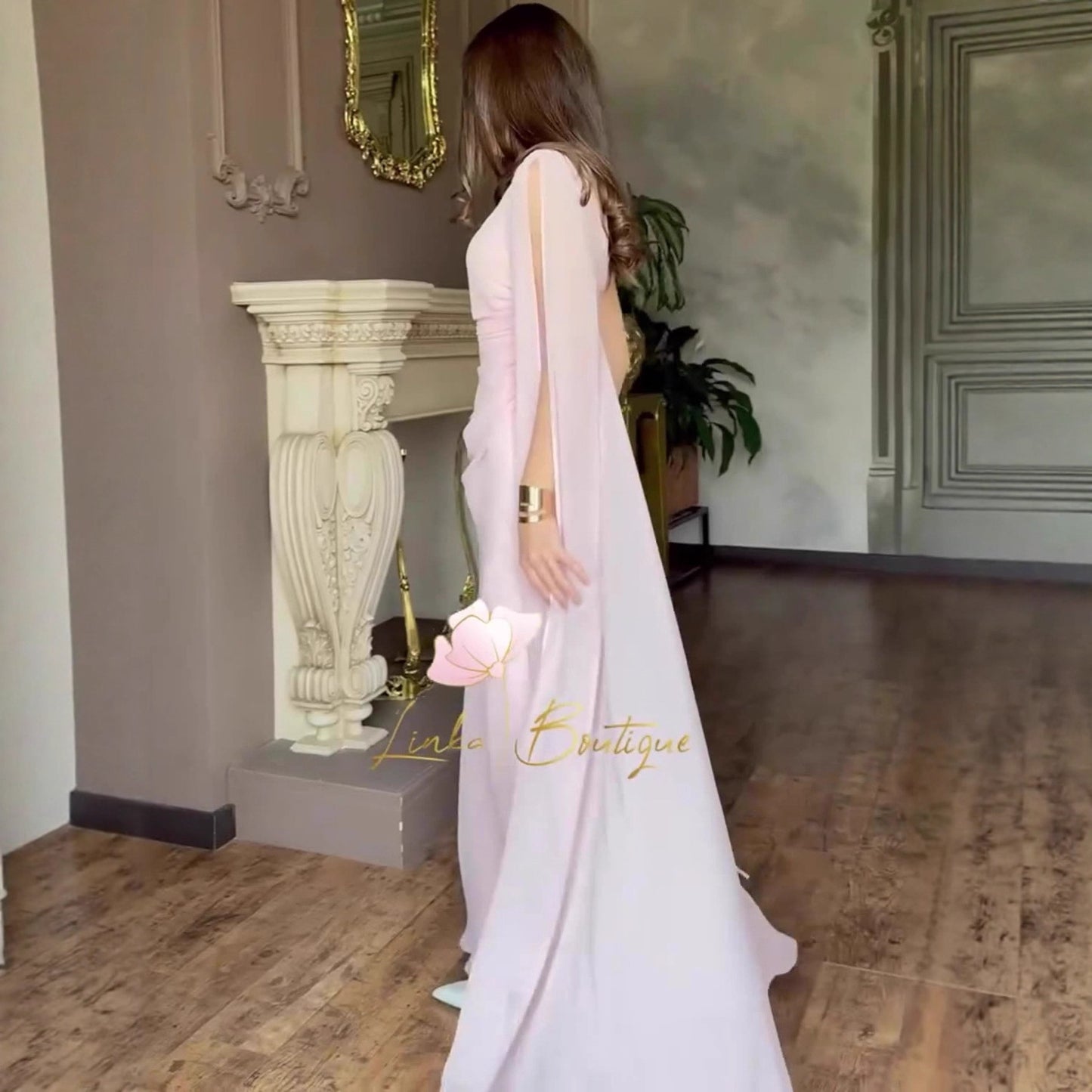 Women's Soft Elegant Sleeve Long Dress Light Dresses