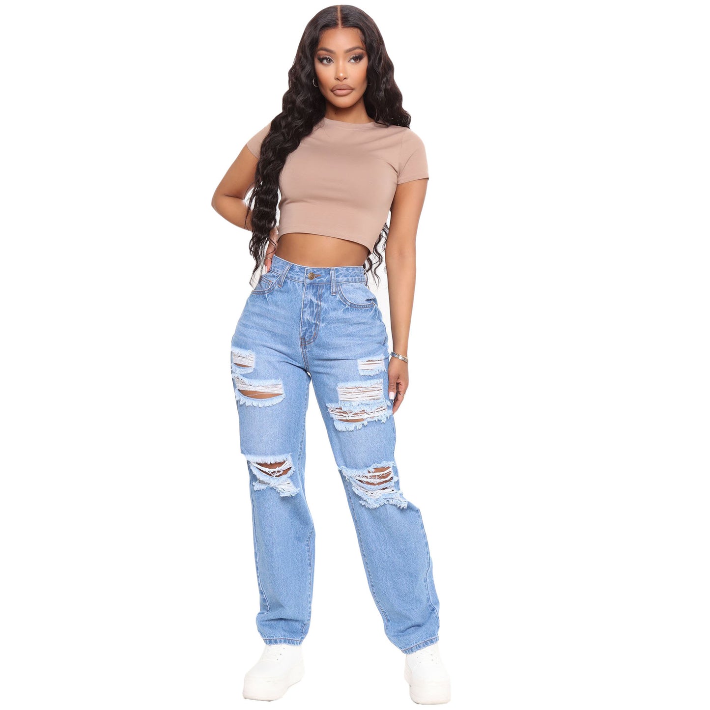 Women's Summer Loose High Waist Wide Leg Pants