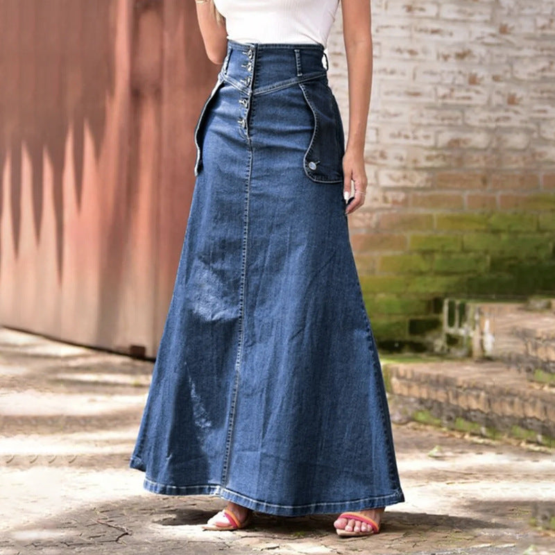 Women's Loose Fashion Overknee Casual Dress Skirts
