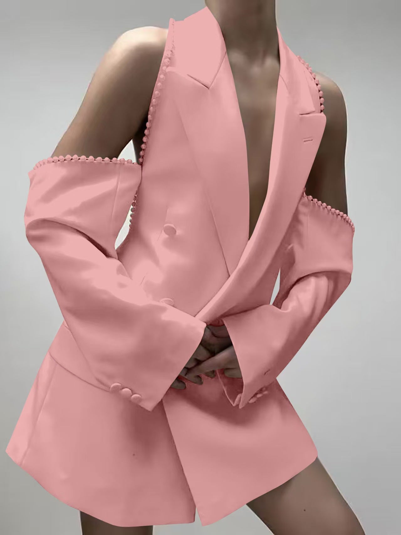 Women's Stylish Bubble Sleeve Fashion Tailored Suits