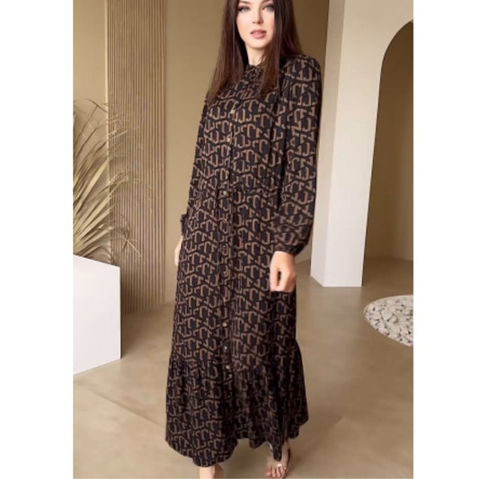 Autumn Fashion Elegant Graceful Waist Dress Dresses