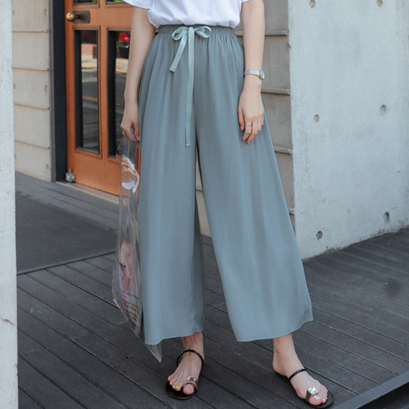 Women's Chiffon Fat Loose Graceful Casual Culottes Plus Size