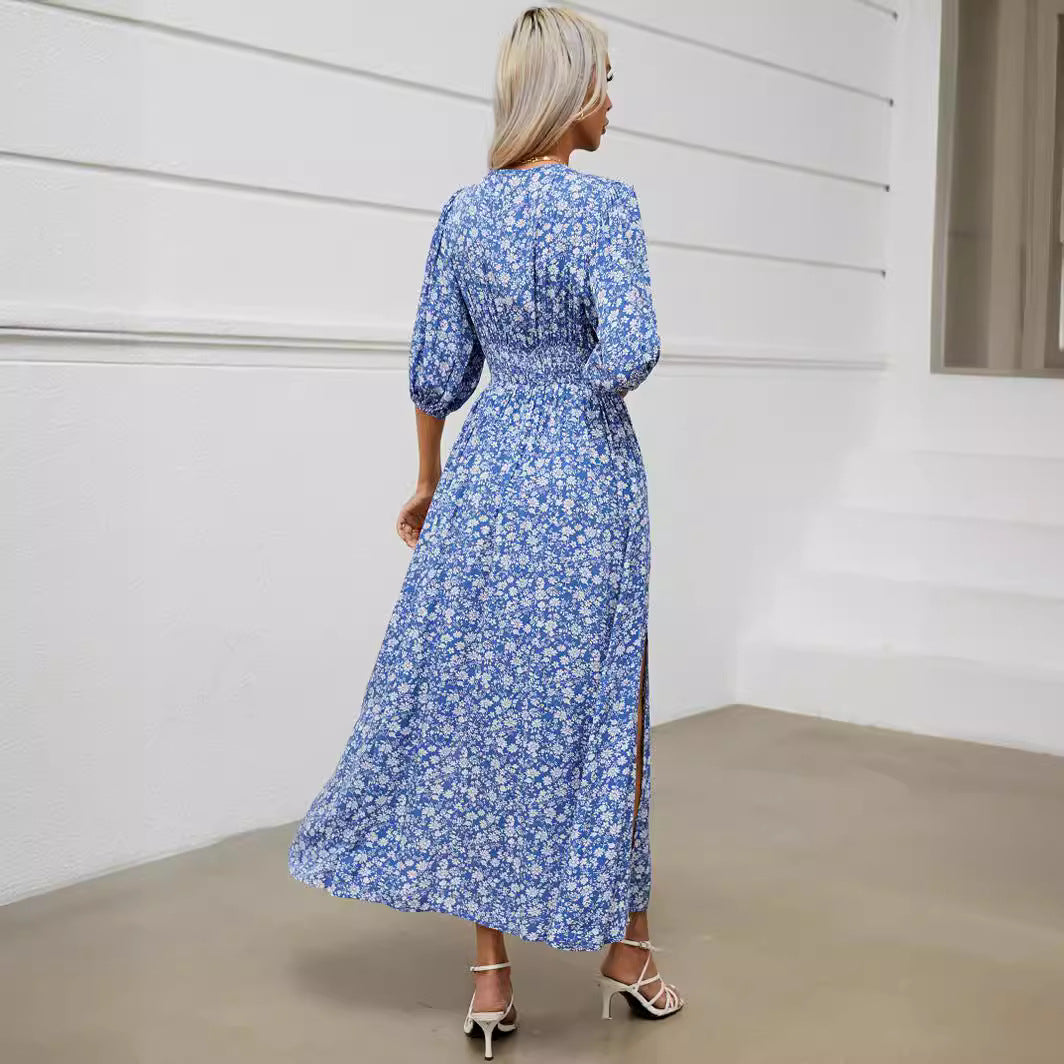 Sleeve Waist Dress Seaside Vacation Bohemian Dresses
