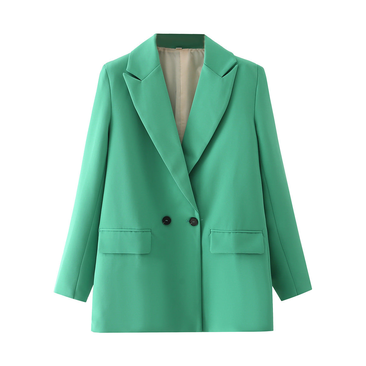 Women's Popular Beautiful Simple Loose Double-breasted Blazers