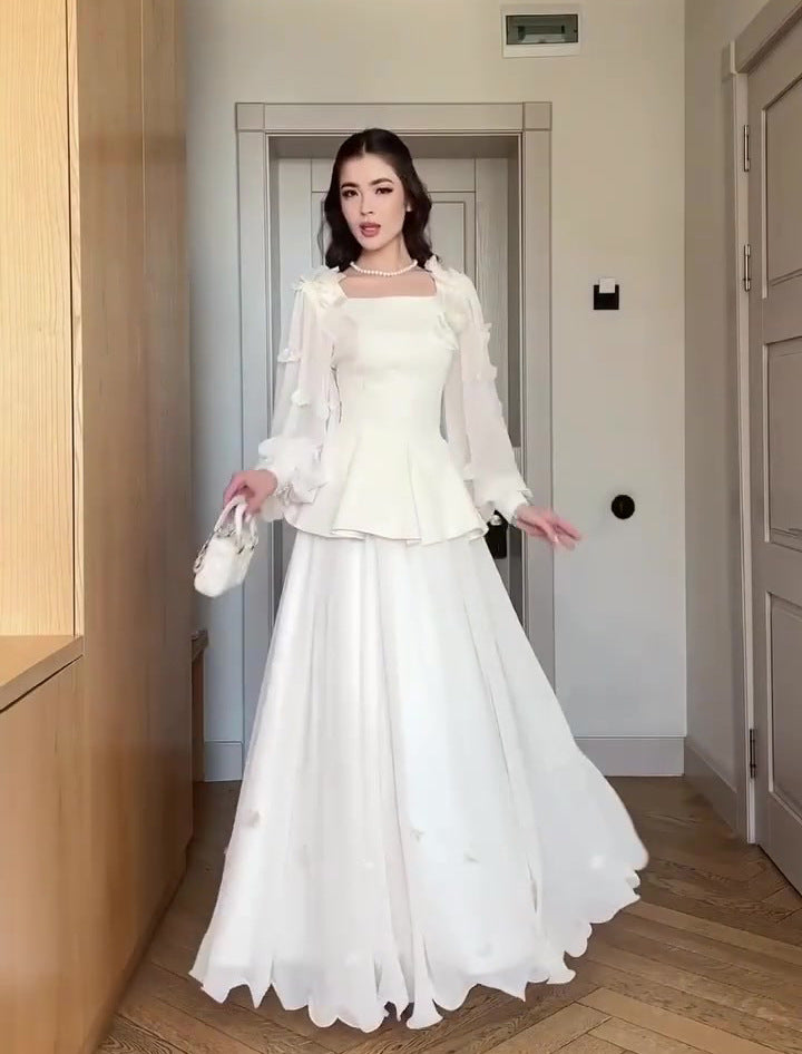 Women's Autumn Elegant Beautiful Retro Long Sleeve Dresses