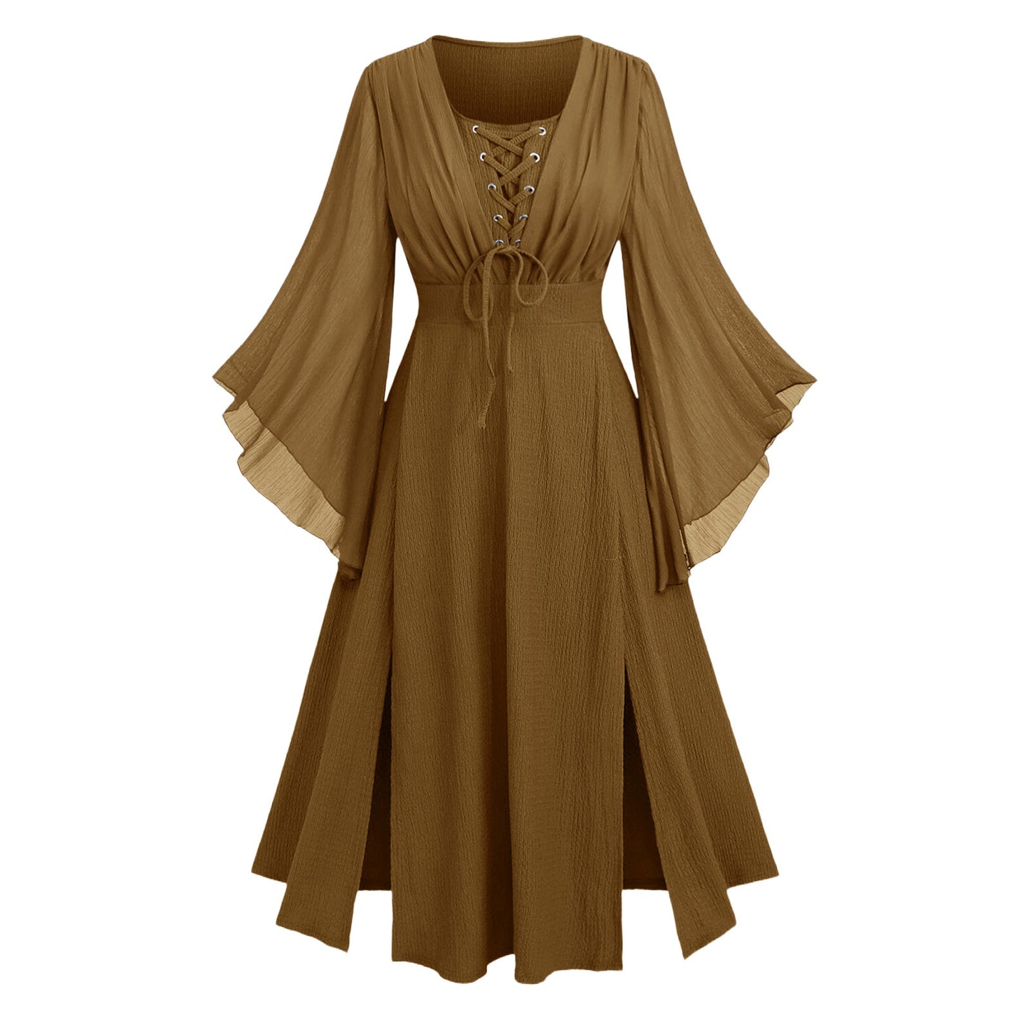 Autumn Slimming Chiffon Sleeve Mid-length Fat Dresses