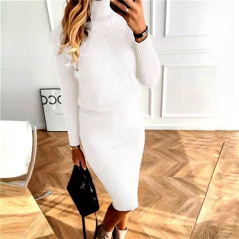 Women's Turtleneck Knitting Solid Color Pullover For Sweaters