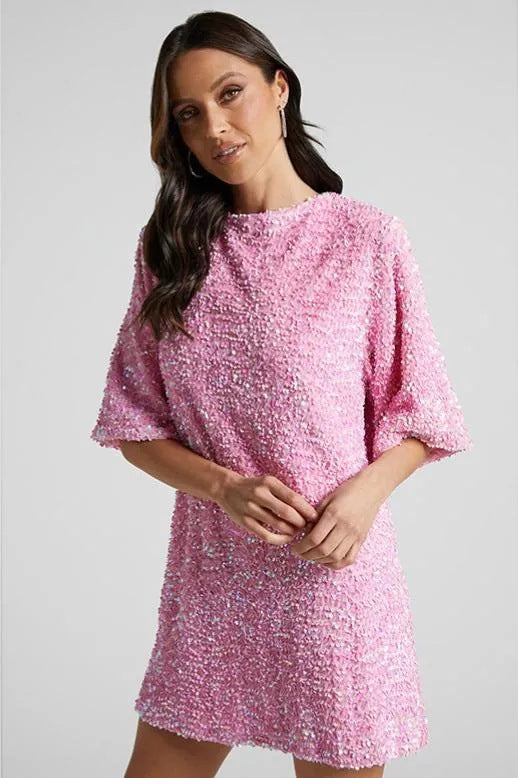 Women's Comfortable Slant Shoulder Beaded Dress Skirts