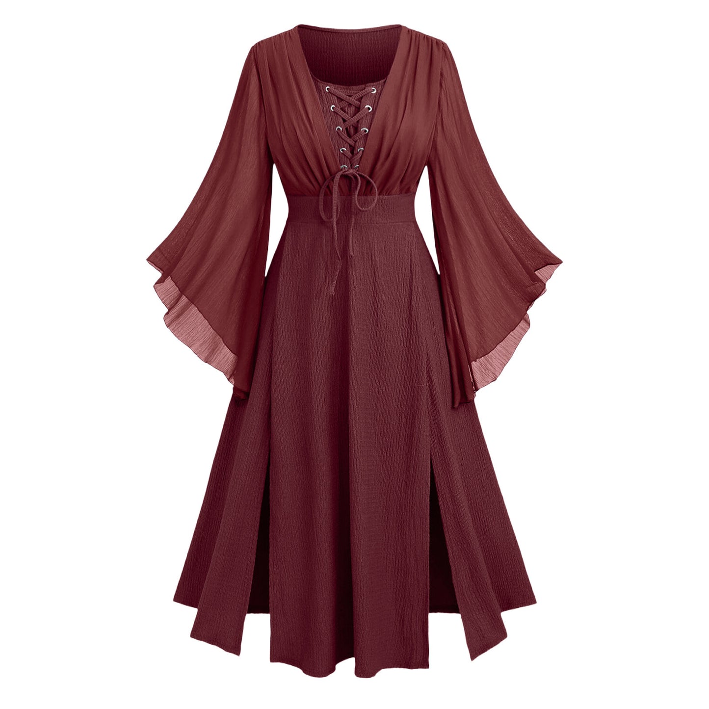 Autumn Slimming Chiffon Sleeve Mid-length Fat Dresses