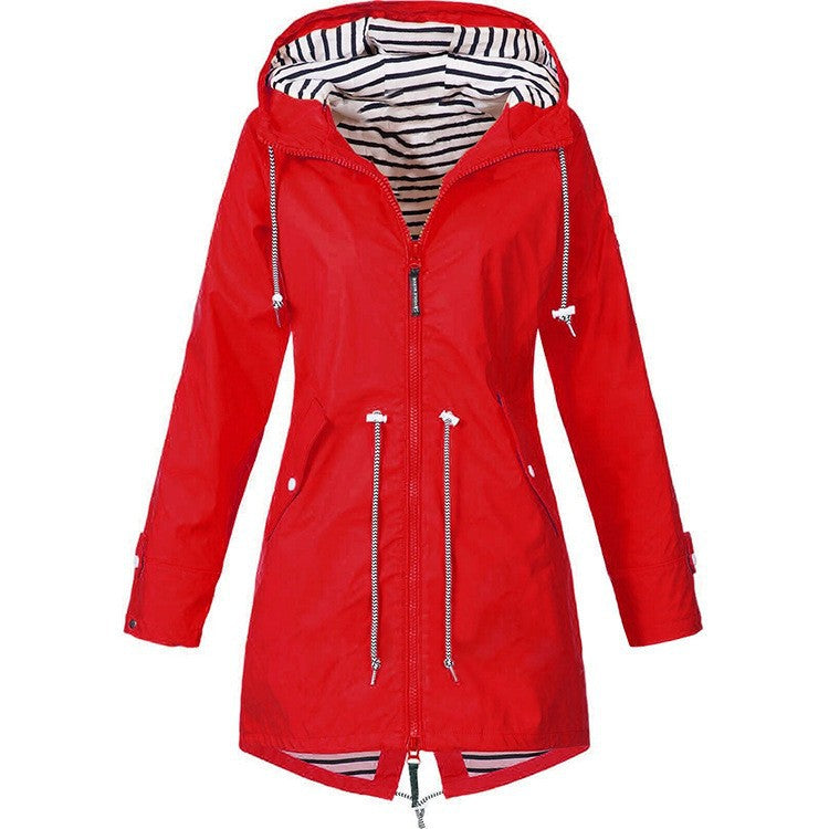 Women's Zipper Shell Three-in-one Outdoor Hooded Mountaineering Coats