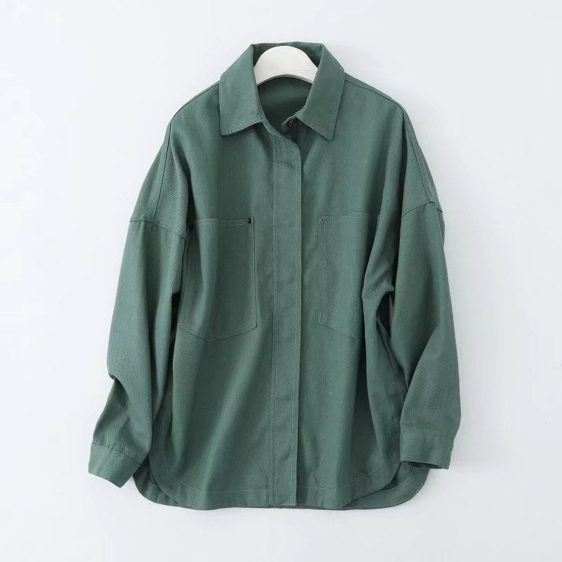 Women's Spring City Leisure Washed-out Denim Jackets