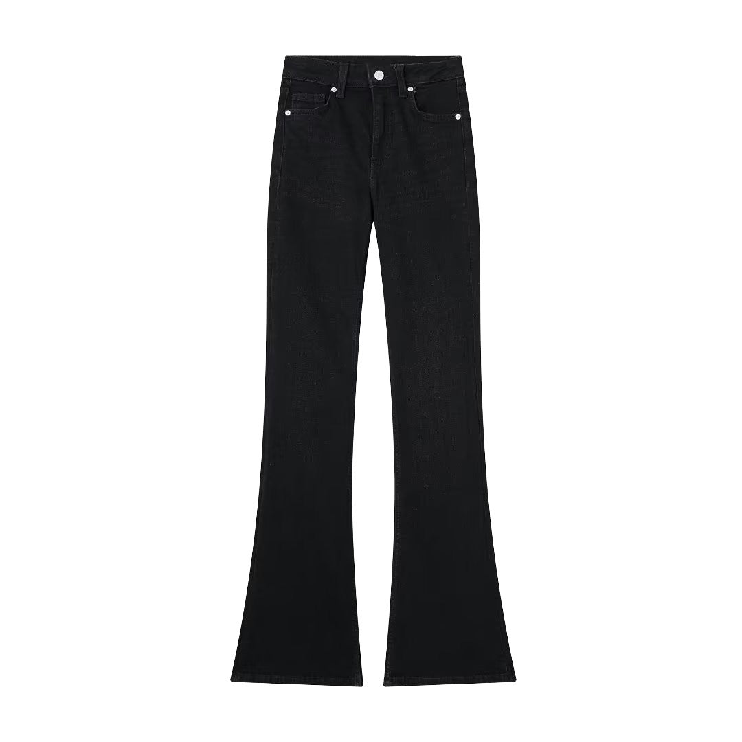 Women's Creative French Style Long Flared Jeans