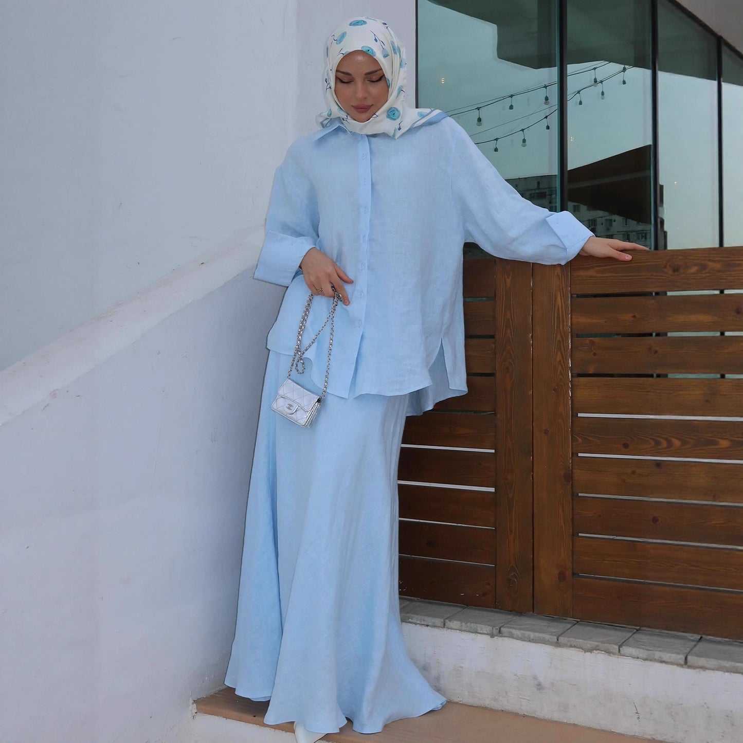 Women's Summer Elegant Soft Long Sleeve Dress Dresses