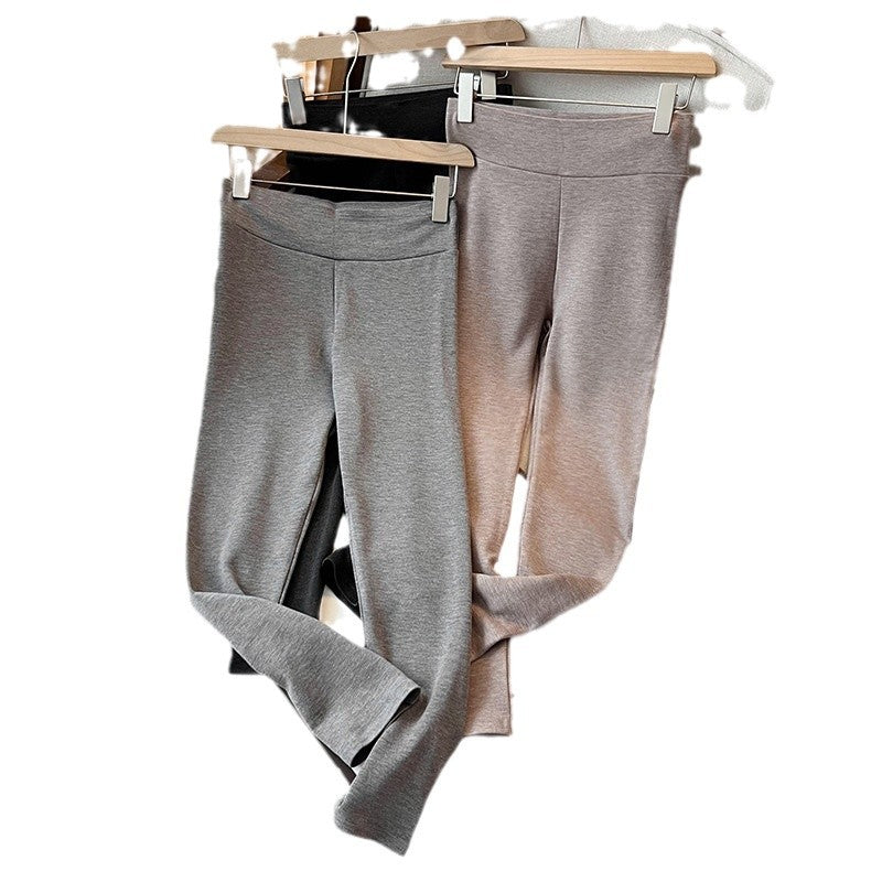 Women's Soft Huang Golden Goat Rong Fabric Pants