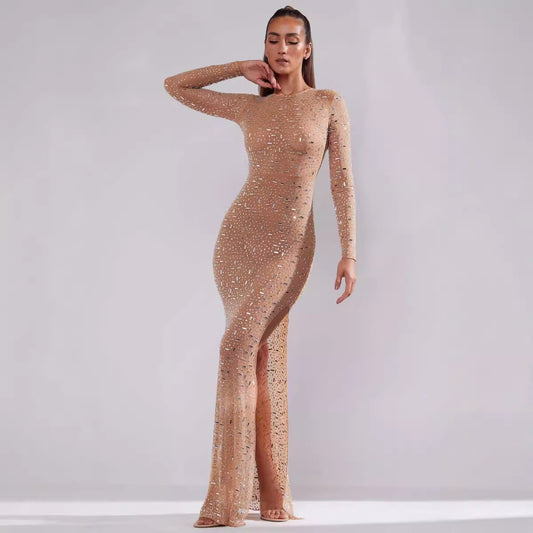 Women's Autumn Bright Rhinestone Sexy Sling Mermaid Clothing
