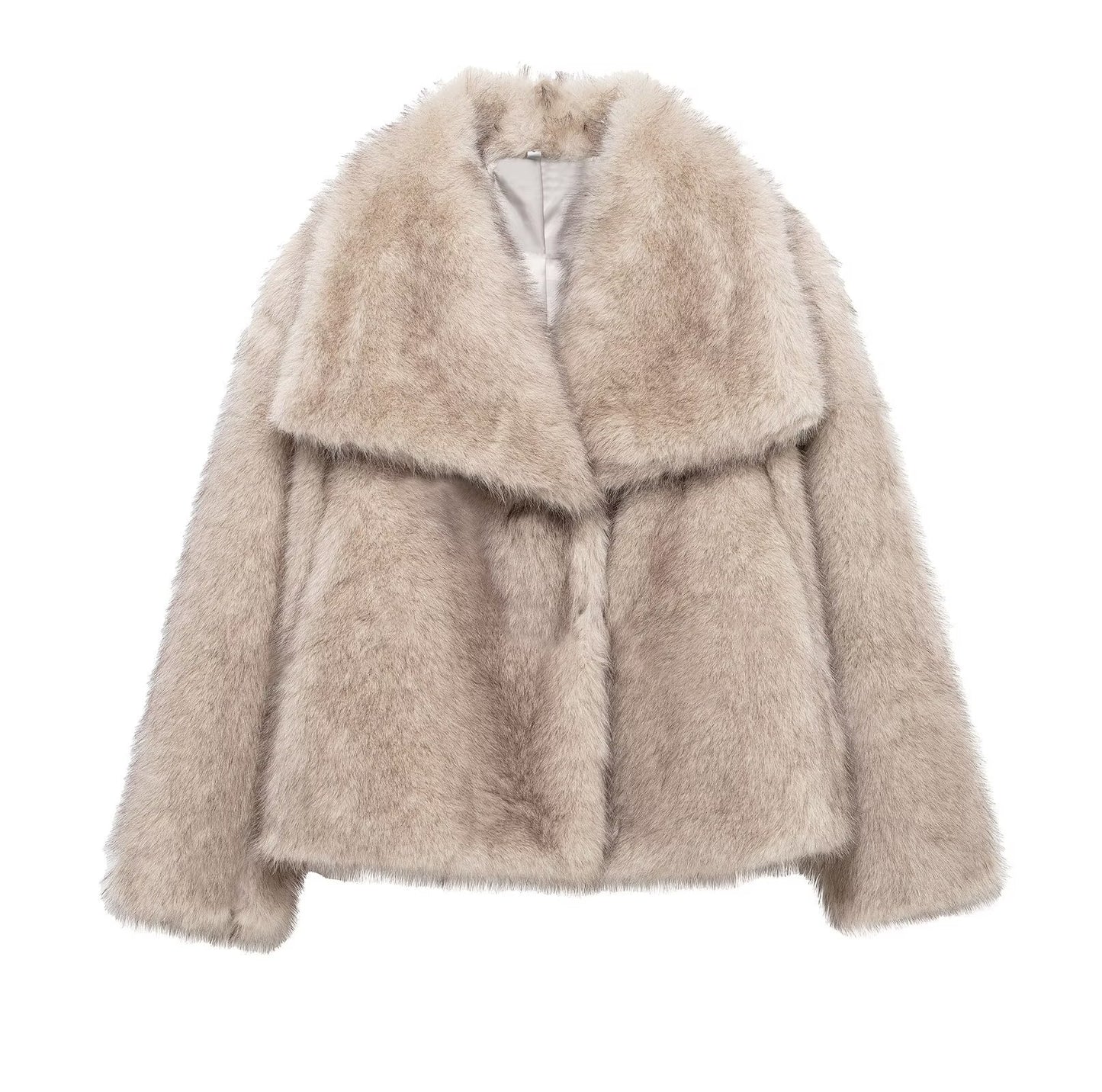 Women's Winter Fashionable Elegant Artificial Fur Coats