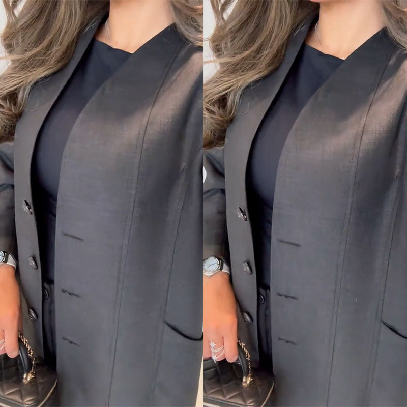 Women's Designer Model French Style Comfortable Mid-length Coats