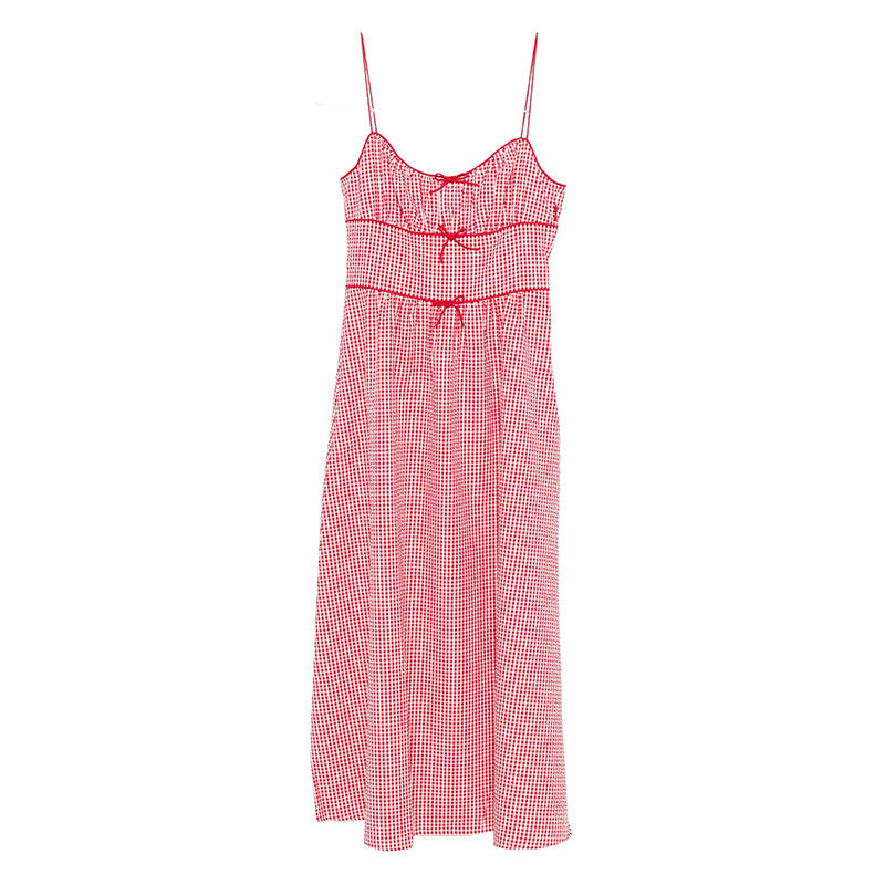 High Waist Backless Midi Dress French Dresses