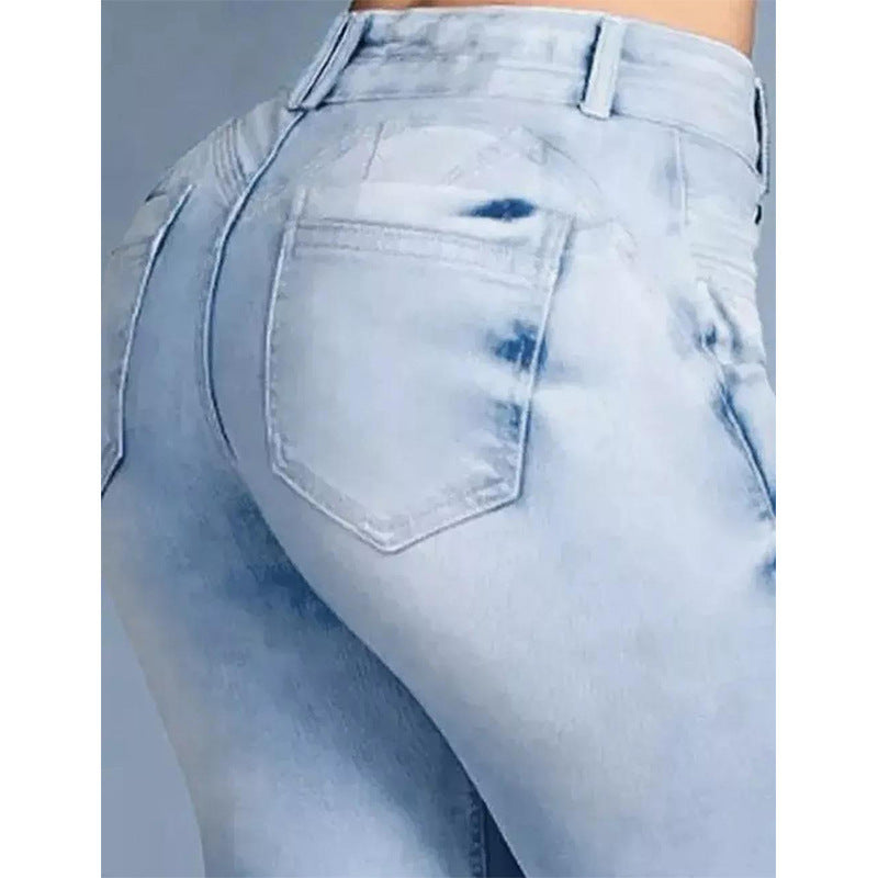 Women's Hip Raise High Waist Flared Jeans