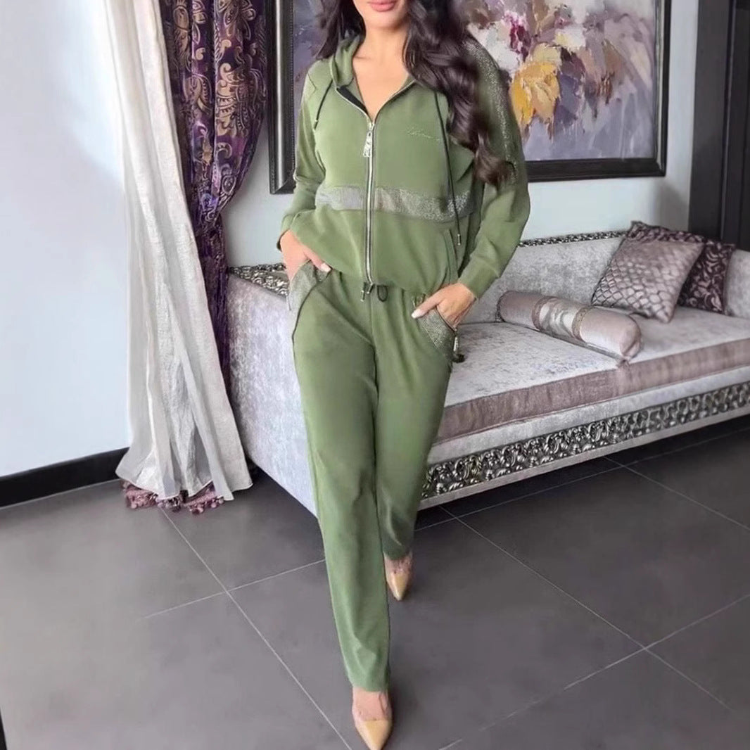 Comfortable Casual Long Sleeve Trousers Set Suits