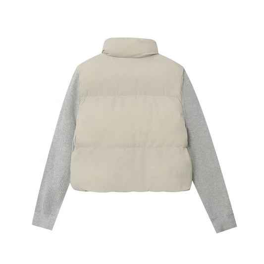 Women's Autumn Stand Collar Long Sleeve Stitching Jackets