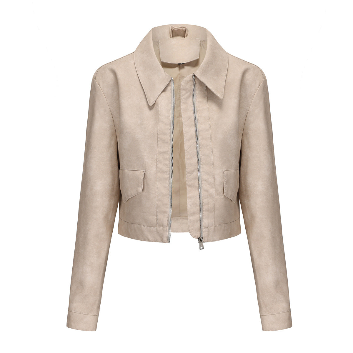 Women's Thin Leather Long-sleeved Casual Fashion Jackets