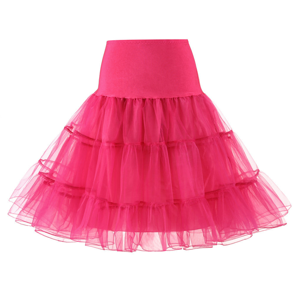 Boneless Gauze Crinoline Violent Color Slip Wedding Dresses