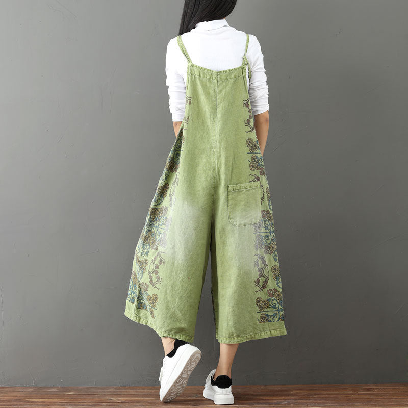 Women's Washed Casual Mori Style Wide Leg Pants
