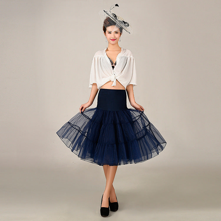 Boneless Gauze Crinoline Violent Color Slip Wedding Dresses