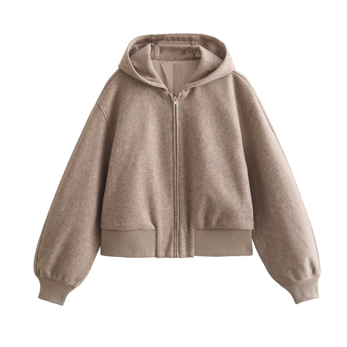 Women's Winter French Style Soft Hood Pilot Jackets