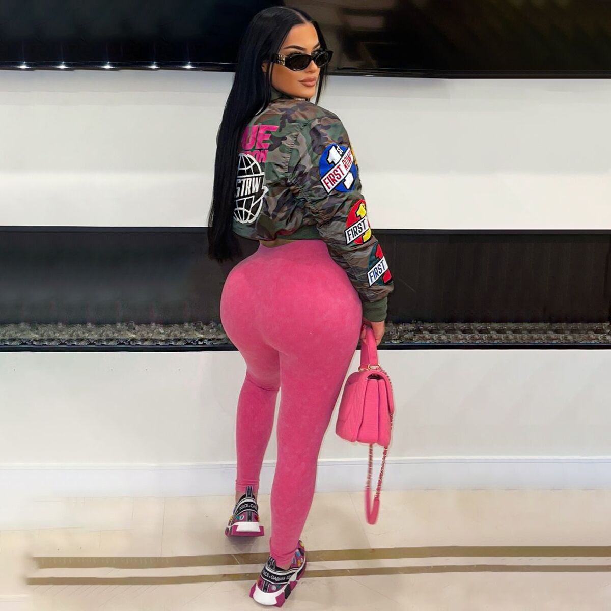 Glamorous New Camouflage Print Casual Bomber Jackets