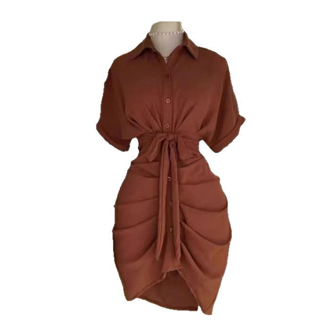 Women's Wind Casual Solid Color Batwing Sleeve Blouses