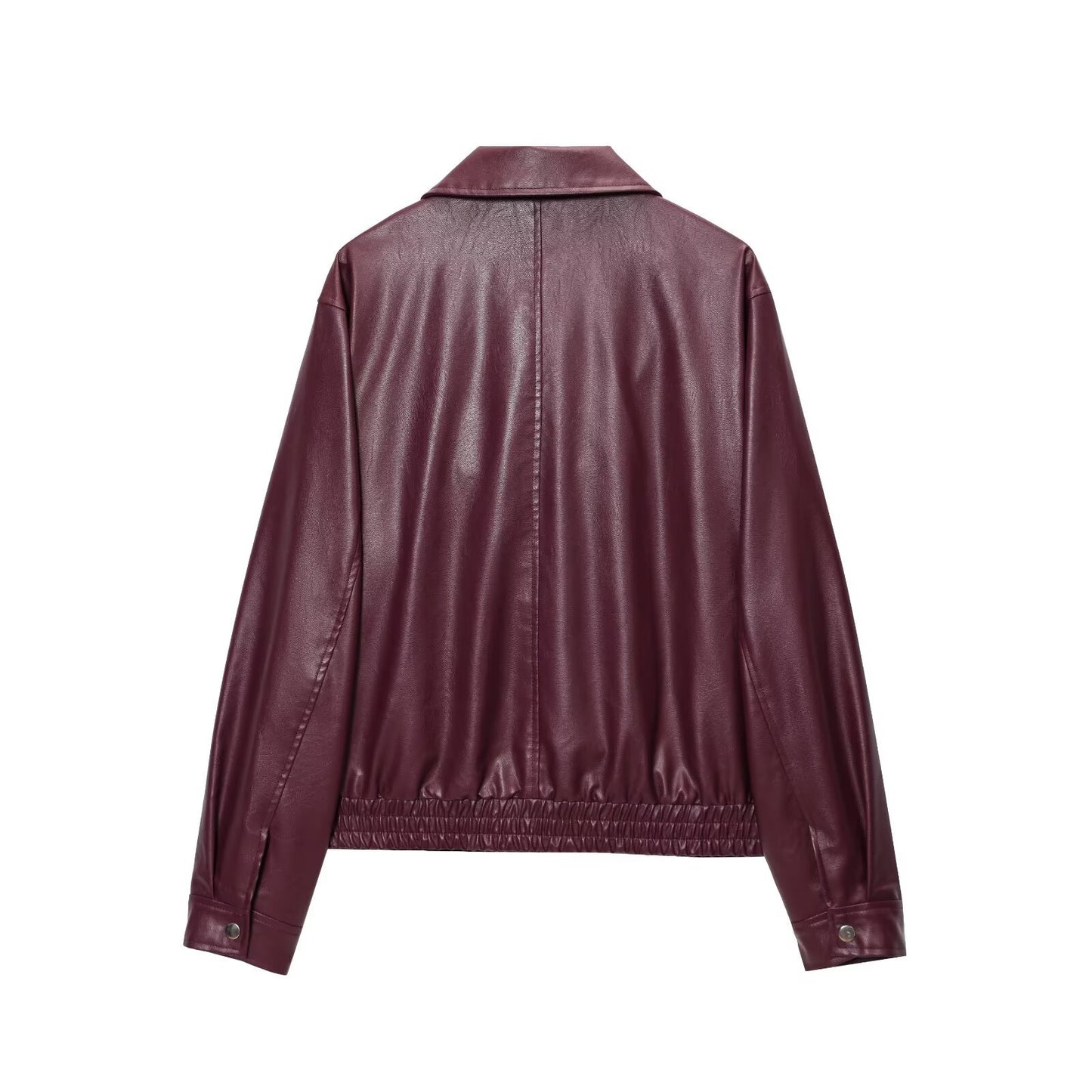 Women's Mei Style Retro Simple Lapel Zipper Jackets