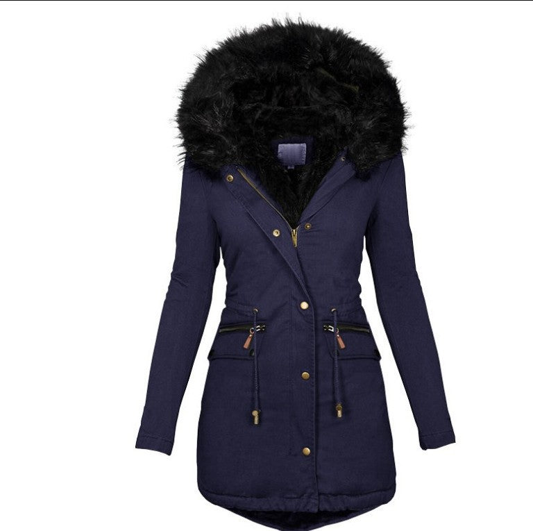 Women's Padded European Thickened Veet Clothes Casual Coats