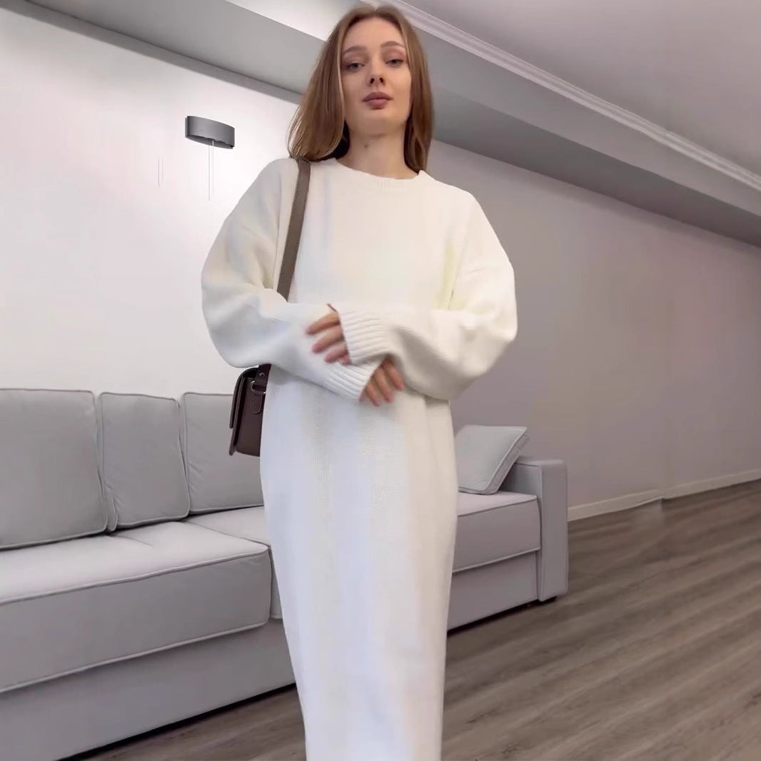 Knitted Pullover Korean Fashion Temperament Crew Sweaters