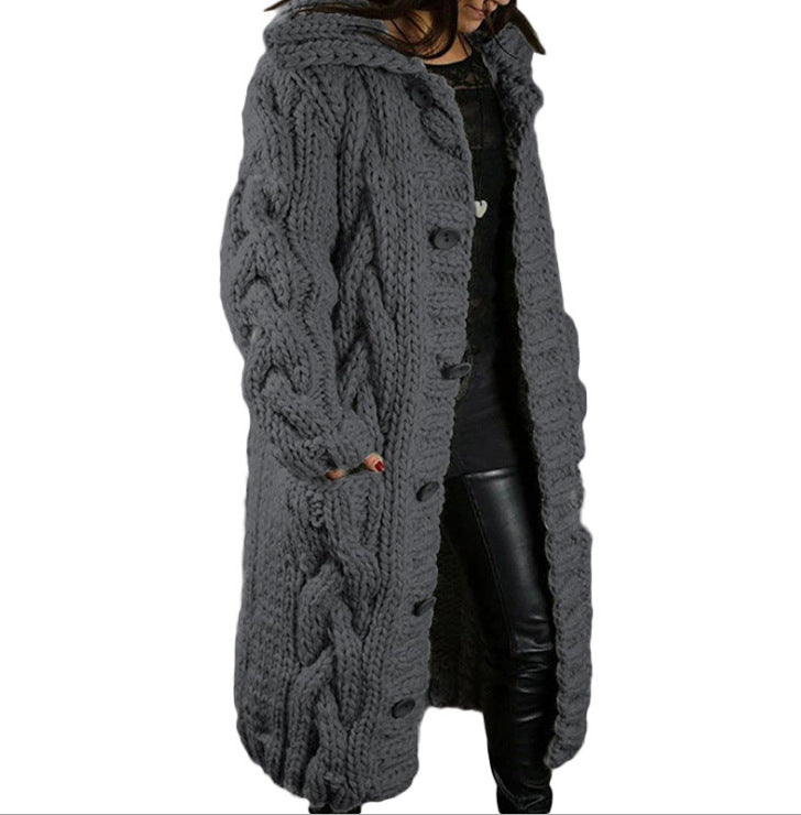 Women's Oversized Fashion Loose Pocket Hooded Sweaters