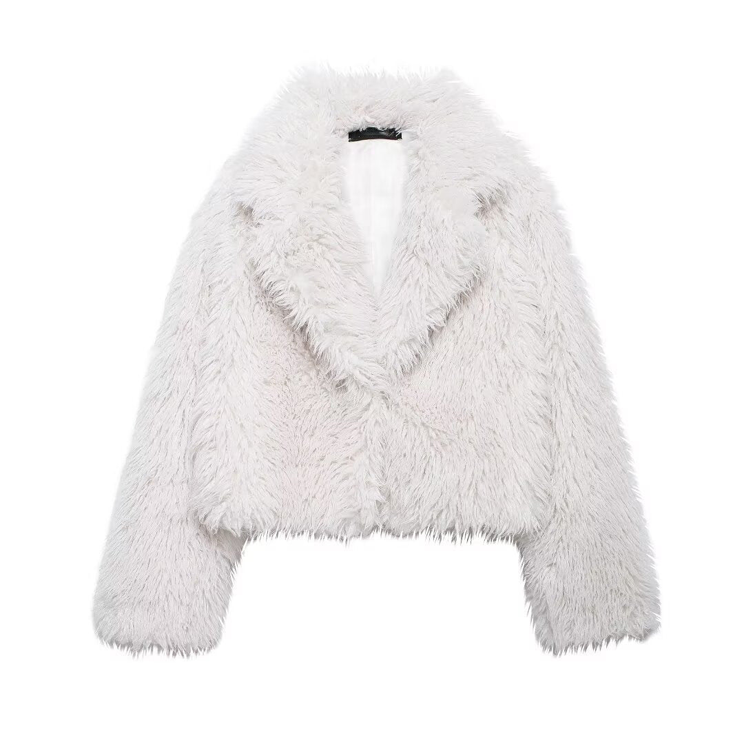 Women's Winter Fashion Environmental Protection Artificial Fur Coats