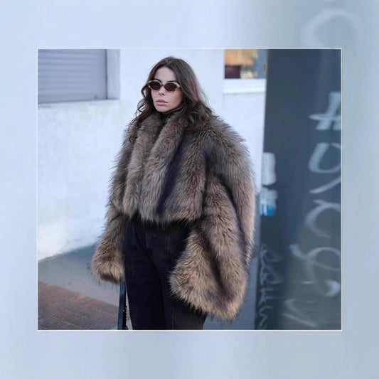 Women's Innovative Stylish Fur Niche Furry Coats