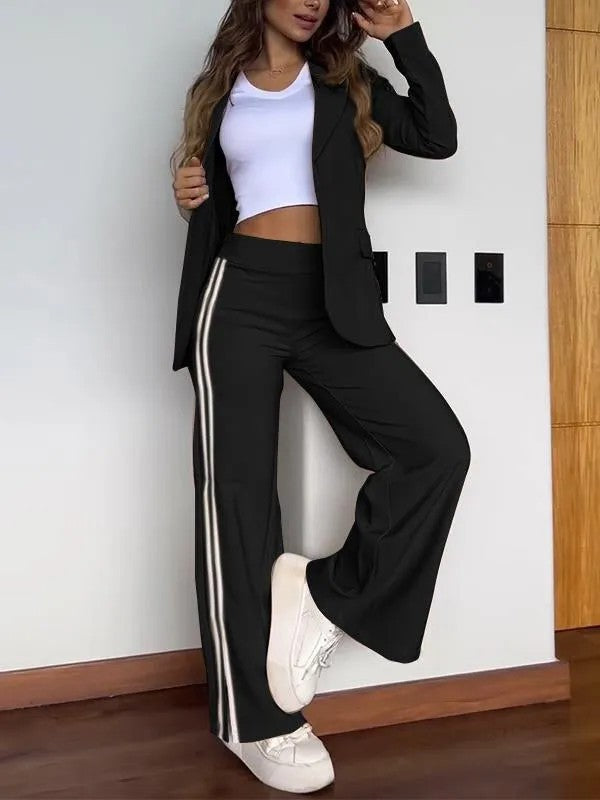 Classy New Casual Polo Collar Two-piece Suits